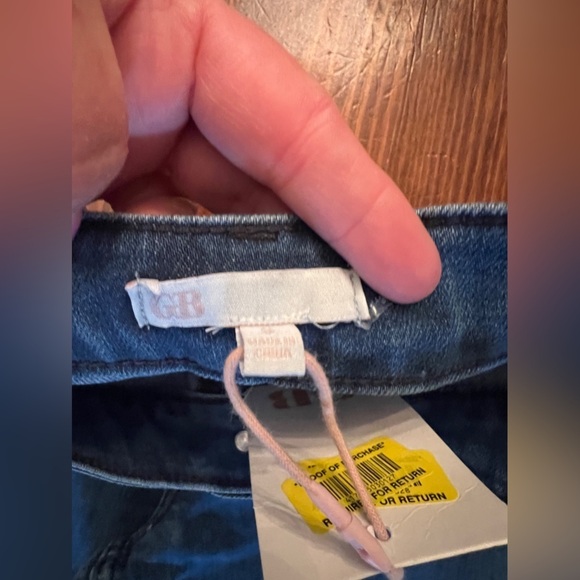 GIANNI BINI GB Wide Leg Denim Jeans NEW with Tags Junior Size 5 Dillards - Picture 6 of 7